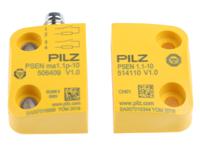 506411 Pilz Magnetic Non-Contact Safety Switch, 24V dc, Plastic Housing, 2NO, M8