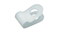l63 Plica White Nylon C-clamp, 6.3mm Max. Bundle