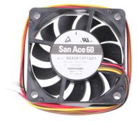 9ga0612p7g01 Sanyo Denki San Ace 9GA Series Axial Fan, 12 V dc, DC Operation, 41m³/h, 1.92W, 160mA Max, 60 x 60 x 15mm