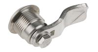 341-0185 Steinbach & Vollman Stainless Steel Tumbler Lock, 13mm Panel-to-Tongue, 20.2 x 20.2mm Cutout, Key Unlock