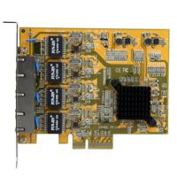 st1000spex43 StarTech.com 4 Port PCIe RJ45 Network Card, 10/100/1000Mbit/s