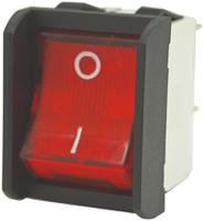 2641slp2a23621l220 Apem DPST, On-Off Rocker Switch Panel Mount