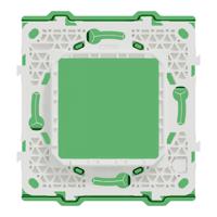 nu7002pc Schneider Electric Green, Transparent 1 Gang Frame