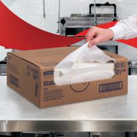 8381 WYPALL WypAll® X70 Power Clean™  White Cloths for Industrial Cleaning, Dry Use, Box of 300, 421 x 375mm, Repeat Use