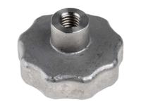 478-989 RS PRO Silver Multiple Lobes Clamping Knob, M10, Threaded Through Hole