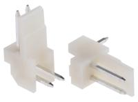 171826-2 TE Connectivity EI Series Right Angle Through Hole PCB Header, 2 Contact(s), 2.5 mm Pitch, 1 Row, Shrouded