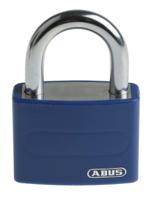 t65al40-blue-ka6402 ABUS Key Weatherproof Aluminium, Steel Safety Padlock, Keyed Alike, 6.5mm Shackle, 43mm Body