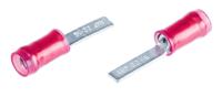 131331 TE Connectivity , PIDG Insulated Crimp Blade Terminal 12.4mm Blade Length, 0.2mm² to 1.6mm², 22AWG to 16AWG, Red