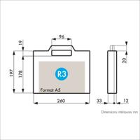 506-6673 RS PRO Plastic Equipment case, 265 x 226 x 50mm