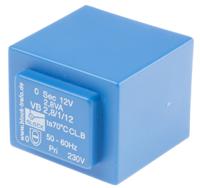 vb-28112 Block 12V ac 1 Output Through Hole PCB Transformer, 2.8VA