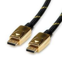 11045649-5 Roline Male DisplayPort to Male DisplayPort  Cable, 4096 x 2560, 10m