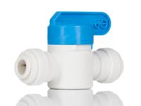 ppsv040808w John Guest Plastic 2 Way, Ball Valve, Push Fitting