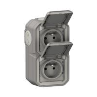 070013 Legrand Grey Plug Socket, NF Socket