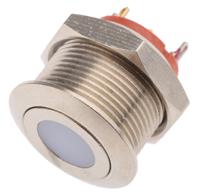 av09c7l3d2006 APEM Illuminated Push Button Switch, Momentary, Panel Mount, 19.2mm Cutout, SPST, Red LED, 24/48V dc
