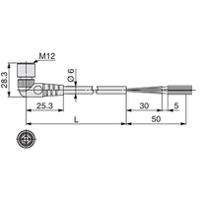 ex500-ap050-a SMC EX500 Series Cable for Use with EX500 Interface Unit, Power Supply, Power to Valve, 24 V dc