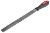161-1497 RS PRO 250mm, Bastard, Rasp Cut, Half Round Engineers File With Soft-Grip Handle
