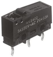 av34043 Panasonic Pin Plunger Micro Switch, PCB Terminal, 3 A @ 250 V ac, SP-CO