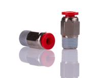 c01250418 Norgren, Push In 4 mm to R 1/8, Threaded-to-Tube Connection Style
