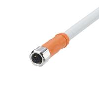 evca15 ifm electronic Power 2.5 mm² 5 Core Power Cable, Grey Polyurethane PUR, 2m