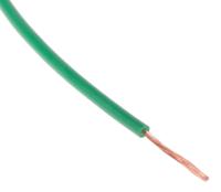 285-7757 Staubli Green 0.15 mm² Equipment Wire, 26 AWG, 39/0.07 mm, 100m, PVC Insulation