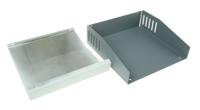 500-0930 Hammond 500 Series Grey Aluminium, Steel Desktop Enclosure, Sloped Front, 180 x 180 x 58mm