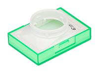a165l-jgy Omron Green Rectangular Push Button Lens for Use with A16