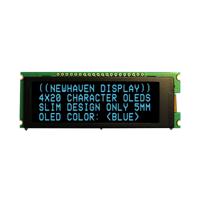 nhd-0420cw-ab3 NEWHAVEN DISPLAY INTERNATIONAL Blue OLED Display I2C, Parallel, SPI Interface