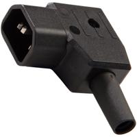 282-5488 RS PRO C14 Left Angle Cable Mount IEC Connector Male, 10A, 250 V