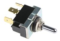 awte1504 TE Connectivity Toggle Switch, Panel Mount, On-Off-On, SPDT, Tab Terminal
