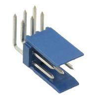281742-3 TE Connectivity AMPMODU HE14 Series Right Angle Through Hole PCB Header, 6 Contact(s), 2.54 mm Pitch, 2 Row, Shrouded