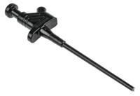 930113100 Hirschmann Test & Measurement Black Grabber Clip with Pincers, 5A, 60V dc, 4mm Socket