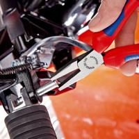 20-06-160 Knipex 20 06 Flat Nose Pliers, 160 mm Overall, Flat, Straight Tip, VDE/1000V, 30mm Jaw