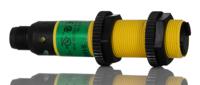 s18sn6ff100q Banner Diffuse Photoelectric Sensor, Barrel Sensor, 100 mm Detection Range