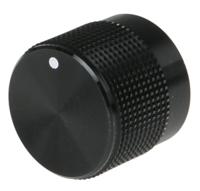 777-7300 RS PRO 20mm Black Potentiometer Knob for 6mm Shaft Splined
