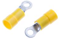 613-9356 RS PRO Insulated Ring Terminal, M3.5 Stud Size, 4mm² to 6mm² Wire Size, Yellow