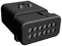776438-1 TE Connectivity, AMPSEAL 16 Automotive Connector Plug Red Clip Mount 12 Way