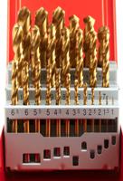 213-512 RS PRO 25-Piece Twist Drill Bit Set for Metal, 13mm Max, 1mm Min, HSS-G Bits