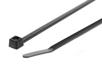 111-02360-t18i-pa66w-bk HellermannTyton Cable Tie, Inside Serrated, 145mm x 2.5 mm, Black Polyamide 6.6 (PA66), Pk-100