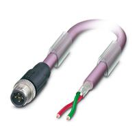 1507256 Phoenix Contact SAC Bus Cable, 2 Cores, 0.25 mm² 24 AWG, Screened, 5 m Polyurethane Sheath