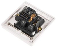 k2891-whi MK Electric Logic Plus White 1 Gang Plug Socket, 2 Poles, 5A, Indoor Use