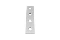 176-6923 Hot Dipped Galvanised Rectangular Bracket 4 Hole, 14mm Holes, 40 x 168 x 5mm