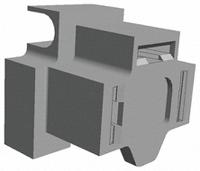 925176-5 TE Connectivity, FASTIN-FASTON .312 3 Way Glass Fibre Reinforced PA Crimp Terminal Housing, 7.92mm Tab Size, Black