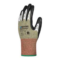 skg00084ch Skytec Black, Green Fibreglass Para-Aramid Cut Resistant Gloves