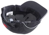 abs000-001-100 JSP Black Short Peaked Safety Cap, HDPE Protective Material