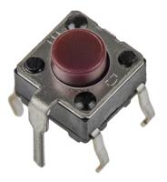 evqpbg05r Panasonic Red Push Plate Tactile Switch, SPST 20 mA 5mm