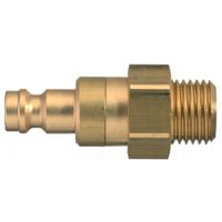 21sbaw13mpn Legris Nickel Plated Brass Female Pneumatic Quick Connect Coupling, BSPP 1/4 in Male Female Thread