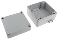 190-1873 RS PRO Aluminium Enclosure, IP66, IK09, 140 x 140 x 90mm