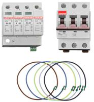 ddb-t2s4031kit Contactum 3 Phase Surge Protector, 40kA, DIN Rail Mount