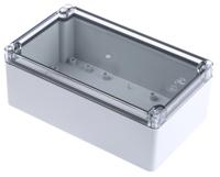pct-122008-enclosure Fibox Grey Polycarbonate Enclosure, IP66, IP67, Silver Lid, 200 x 120 x 75mm