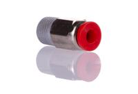 c01250418 Norgren, Push In 4 mm to R 1/8, Threaded-to-Tube Connection Style